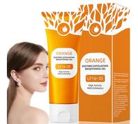 orange enzyme exfoliating gel for Face and Body, Brightening Cleansing Scrub, Natural Orange Bubble Formula, Gentle Radiant Skin Exfoliator with 100g
