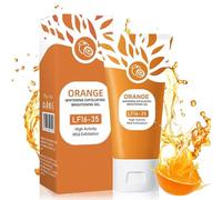 Orange Enzyme Exfoliating Gel for Face & Body - Natural Peeling Scrub with Moisturizer | Deep Cleansing Facial Exfoliator for All Skin Types | Hydrating Citrus Scrub for Smooth, Glowing Skin (1PC)