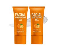 Orange Enzyme Exfoliating Gel, Gentle Vitamin C Exfoliating Scrub for Face, Deep Cleansing & Hydrating, Skin Smoothing, Suitable for All Skin Types & Daily Facial Care (2pc)