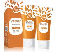 Orange Enzymes Exfoliating Brightening Gel, Ex-foliating Cleansing G-el, Purifying Exfoliating Gel,Organic Face and Body exfoliating Scrub gel,Deep Cleansing Moisturizing Facial Exfoliator (2PCS, 50g)