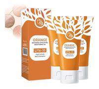 Orange Enzymes Exfoliating Brightening Gel, Exfoliating Scrub Body Skin Peeling Gel, Moisturizing, Smoothing, Pore Shrinking, Whitening Deep Moisturizing For All Skin Types (3PCS, 50g)