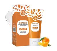 Orange Enzymes Exfoliating Brightening gel, Natural Orange Peel gel, Organic Face and Body Exfoliating Scrub GEL, Pore Cleansing Face, Pore Refining, for All Skin Types (1, 50g)