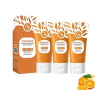 Orange Enzymes Exfoliating Brightening Gel, Orange Enzyme Exfoliating Gel, Body Scrub Exfoliator, Gentle Deep Cleanser for Face and Body, Brightens and Softens Skin with Refreshing Formula (3PC, 50g)