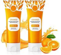 Orange Enzymes Exfoliating Gel, Natural Orange Exfoliating Gel, Face Cleansing Scrub, Deep Cleansing & Moisturising Exfoliating Scrub for Women (2 Pieces)