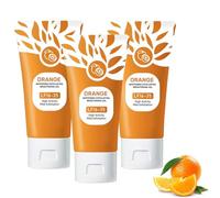 Orange Enzymes Exfoliating Gel, Purifying exfoliating GEL, Natural Orange e-xfoliating gel, Organic Face Body Exfoliating Scrub Gel,Deep Cleansing Moisturizing Facial Exfoliator for All Skins (3, 50g)