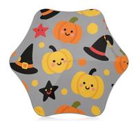 Orange Evil Halloween Pumpkin Witch Designer umbrellas for kids Windproof Waterproof Umbrellas with Reflective Strip (scenario) for rain windproof for school