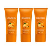 Orange Exfoliating Gel, Exfoliating Body Scrub, Facial Orange Bubble Peeling Gel, Deep Cleansing Moisturizing, Promotes the Balance of Skin Oil and Water (3, 60g)