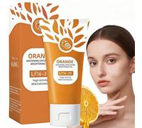 Orange Exfoliating Gel - Exfoliating Face Scrub, Gentle Bubble Cleanser for Face & Body, Deep Cleansing Bubble Exfoliator, Peeling Gel Brightening & Smoothing Skin, Unclog Pores