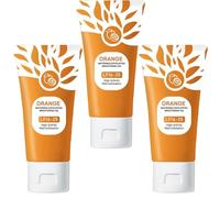 Orange Exfoliating Gel, Exfoliating Scrub Body Skin Peeling Gel, Gentle Radiant Skin Exfoliator with Natural Orange Bubble Formula, Moisturizing, Smoothing, Pore Shrinking (3, 50g)