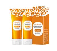 Orange Exfoliating Gel for Face and Body, Deep Pore Orange Peeling Scrub, Deep Clean Pores, Moisturize Cleansing, Body Exfoliating Gel for All Types Skin (2pcs, 100g)