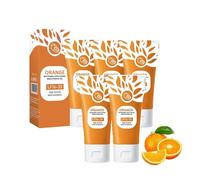 Orange Exfoliating Gel for Face And Body, Orange Face Scrub, Natural Body Scrub Deep Cleansing Moisturizing Scrub, Deep Cleansing Moisturizing Facial Exfoliator for All Skin Types (5Pc)