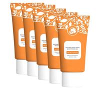 Orange Exfoliating Gel, Orange Enzyme Exfoliating Gel, Deep Cleansing Moisturizing Face Scrub with Bubble Formula, Gentle Peeling Cleanser for Face and Body, for All Skin Types (5PC, 50g)