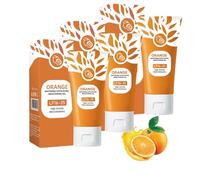 Orange Exfoliating Gel, Orange Enzyme Exfoliating Gel, Gentle Purify Face & Body, Improving Texture & Soften Skin with Revitalizing Oranges Refreshing Formula (3pc)