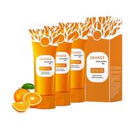 Orange Exfoliating Gel, Orange Enzymes Exfoliating Scrub for Face & Body, Deeply Cleansing & Hydrating, Helps Improve Skin Texture, Daily Skincare Routine for All Skin Types, 50g (3PC)