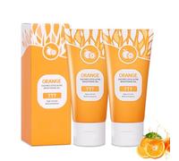 Orange Exfoliating Gel, Orange Exfoliating Face Scrub, Gentle Purifying Peeling Gel, Deep Cleansing Face and Body Exfoliation, Moisturizes and Nourishes The Skin (2 Pcs)