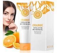 Orange Exfoliating Gel, Vitamin C Exfoliating Cleansing Gel, Deep Cleansing Scrub for Face & Body, Moisturizing Facial Exfoliator for All Skin Types, Smooth and Radiant Skin, Remove Dead Skin, 50g