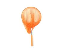 (Orange) Extendable Kids Telescopic Handle Fishing Bug Butterfly Catching Mesh Net Bugs