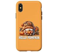 Orange Fall Must Haves For Women Hello Pumpkin Gnome Case for iPhone X/XS