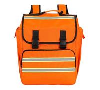 Orange Fire Backpack Multifunctional Portable Zipper