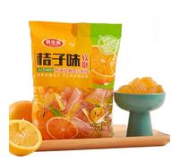 Orange Flavored Gummy Candy 500g/bag Individually Packaged Fruit-flavored Orange Gummy Candy Sweet and Sour Orange Candy, Cute Orange Petal Gummy Candy