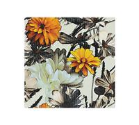 Orange Flower Print Splash Back Benjamin Tate Design Natural One Size