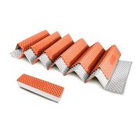 Orange Foam Sleeping Pad Closed Cell Folding Mat Compact Storage Superior Insulation Portable for Hiking and Camping