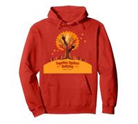 Orange for Unity: Inspiring Community Togetherness Pullover Hoodie, Adult Unisex, Red, XXL