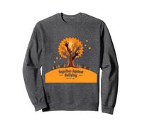 Orange for Unity: Inspiring Community Togetherness Sweatshirt, Adult Unisex, Dark Heather Grey, M