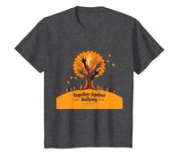 Orange for Unity: Inspiring Community Togetherness T-Shirt, Kids, Dark Heather Grey, 3 Years