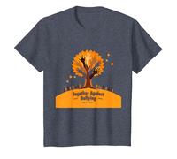 Orange for Unity: Inspiring Community Togetherness T-Shirt, Kids, Heather Blue, 12 Years