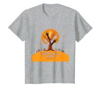 Orange for Unity: Inspiring Community Togetherness T-Shirt, Kids, Heather Grey, 4 Years