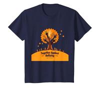 Orange for Unity: Inspiring Community Togetherness T-Shirt, Kids, Navy, 12 Years