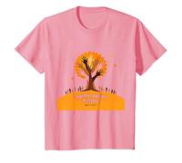 Orange for Unity: Inspiring Community Togetherness T-Shirt, Kids, Pink, 8 Years