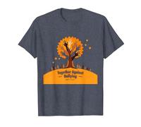 Orange for Unity: Inspiring Community Togetherness T-Shirt, Men, Heather Blue, 5XL