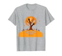 Orange for Unity: Inspiring Community Togetherness T-Shirt, Men, Heather Grey, S