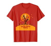Orange for Unity: Inspiring Community Togetherness T-Shirt, Men, Red, XXL