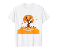 Orange for Unity: Inspiring Community Togetherness T-Shirt, Men, White, S