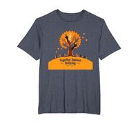 Orange for Unity: Inspiring Community Togetherness T-Shirt, Men's Big and Tall, Heather Blue, 5X Tall
