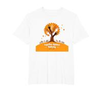 Orange for Unity: Inspiring Community Togetherness T-Shirt, Men's Big and Tall, White, 4X Tall