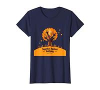 Orange for Unity: Inspiring Community Togetherness T-Shirt, Women, Navy, L