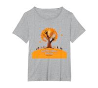 Orange for Unity: Inspiring Community Togetherness T-Shirt, Women's Plus, Heather Grey, 5X