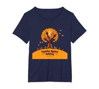 Orange for Unity: Inspiring Community Togetherness T-Shirt, Women's Plus, Navy, 3X