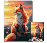 Orange Fox JigsawPuzzle 1000 Pieces for Adults Impossible Jigsaw Puzzles for Adults for Family And Friends Suitable for Ages 14 1000 PCS(75x50cm)