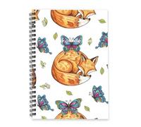 Orange Foxes 2026 Journal Diary A5 To Do List Notebook Diaries 2026 Mens Journal Ladies Diary Organiser Planner for College Student Week To View Monthly Year Planner with Dotted Line Note Page Slim