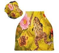 Orange Frog Turtle Fish Stretchy Baby Car Seat Cover,Canopy Nursing Covers,Soft Breathable Windproof Scarf Changepad for Winter Infant Breastfeeding Boys