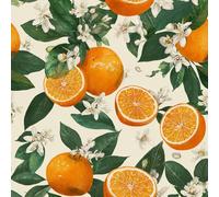 Orange Fruit Peel and Stick Wallpaper 3D Printed Painting Plants for Boys Girls Teen Bedroom Living Room Kitchen Removable Decor Wall Mural Paper 17.3"x236"