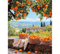 Orange Fruit Scenery 500 Piece Jigsaw Puzzles for Adults, Fun jigsaw puzzles 500 pieces, Challenging Puzzle Perfect for Game Nights, Finished Puzzle Size is 52x38cm