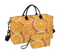 Orange Fruits Decorative Carry on Bag Sports Gym Tote Bag with Adjustable Strap for Hiking Large Capacity Bolsa de Mano para ropa de