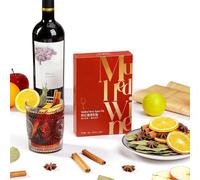 Orange Fruity Flavor, Mulled Wine Holiday Mulling with Cinnamon, Star Anise&cloves, Drink Mix, for Hot Mocktails(Orange Fruity Flavor(40g))