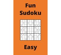 Orange Fun Sudoku Book, 9x9 Puzzles, 100 Pages, 5x8, Easy
